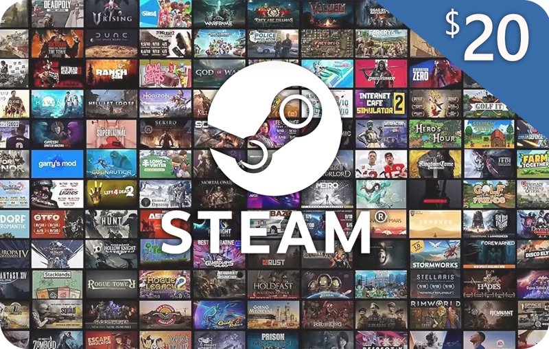 STEAM 20 USD - Steam Wallet USA